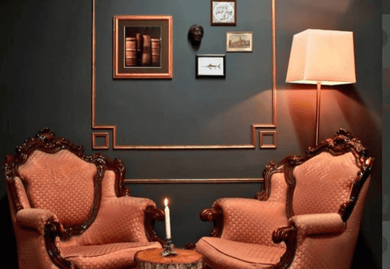 Mr Black bar interior, Krakow cocktail experience