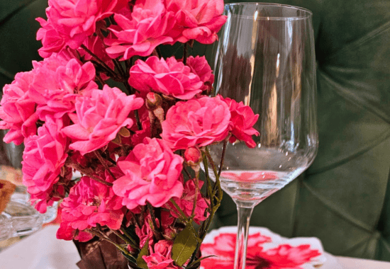 Table setting at Good Day Café Krakow brunch