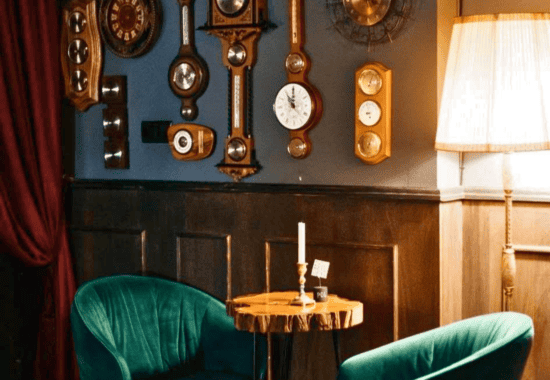 Mr Black bar interior, Krakow cocktail experience