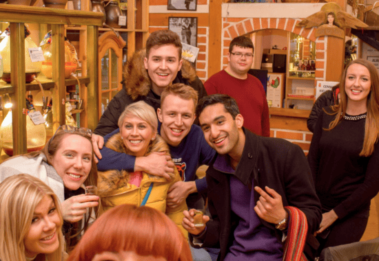Group photo, vodka tasting tour Krakow