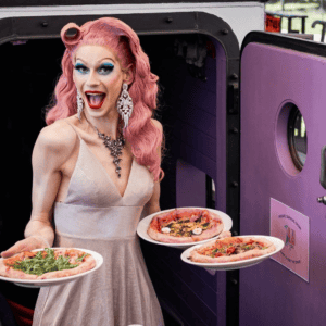 Bottomless drag brunch in Krakow aboard the pink boat