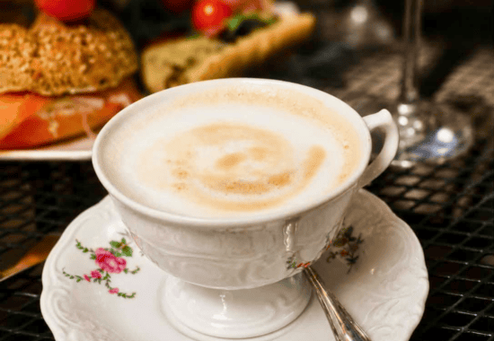 Coffee served at Good Day Brunch in Krakow